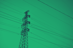 transmissão de energia, com filtro verde