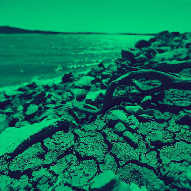 imagem de seca com filtro verde