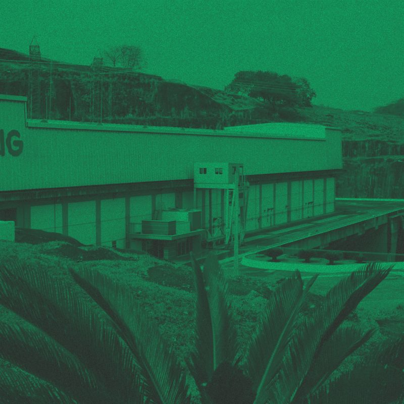 Usina da Cemig, distribuidora de Minas Gerais com filtro verde