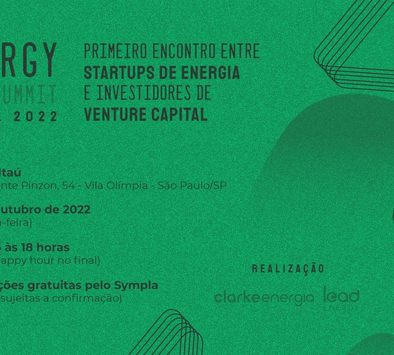 Arte Energy Tech Summit Brasil com filtro verde