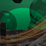 Um Monte de prédio com várias lâmpadas no céu