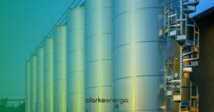 Silo com filtro verde