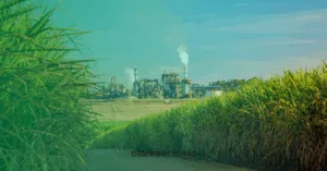 máquinas em plantio de cana para bioenergia