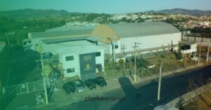 fábrica da delta plus com filtro verde vista por cima