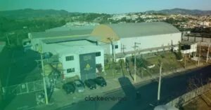 fábrica da delta plus com filtro verde vista por cima