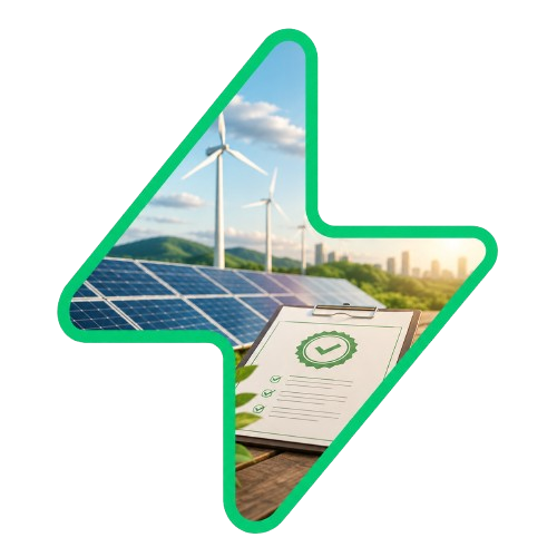 Ilustração da solução Certificados I-REC da Clarke Energia